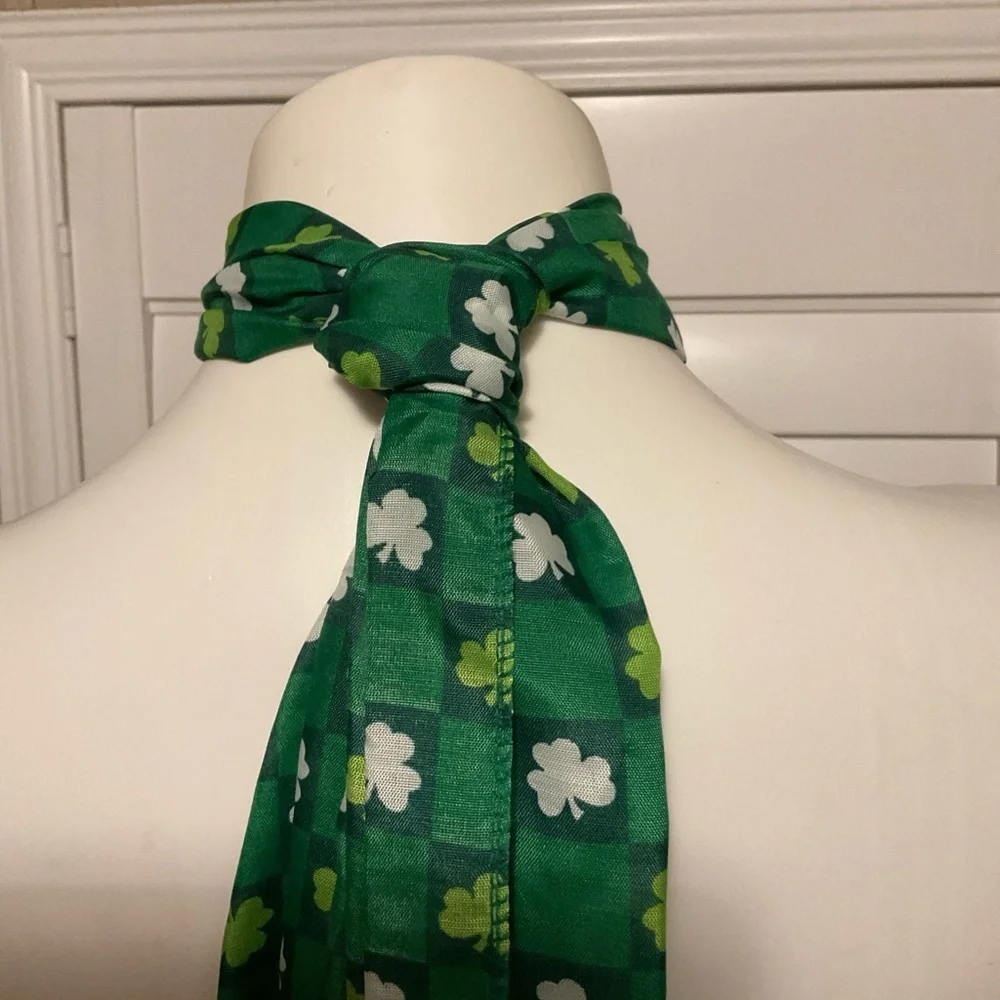 Green Floral Women's Scarf